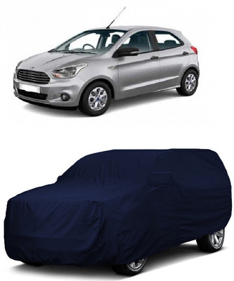 ANTOFY Car Cover For Ford Figo 1.5D Titanium Plus MT (With Mirror Pockets)(Blue)