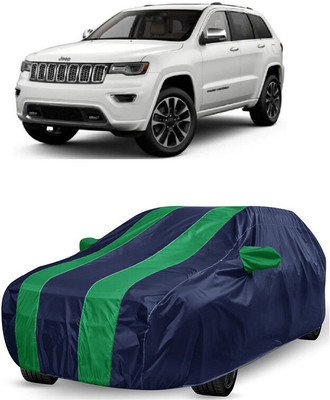 ANTOFY Car Cover For Jeep Grand Cherokee Summit 4X4 Diesel (With Mirror Pockets)(Green, Blue)