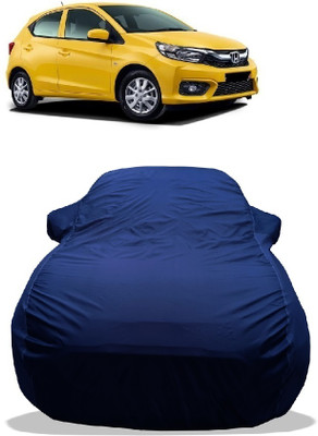 Wegather Car Cover For Honda Brio S MT (With Mirror Pockets)(Blue)