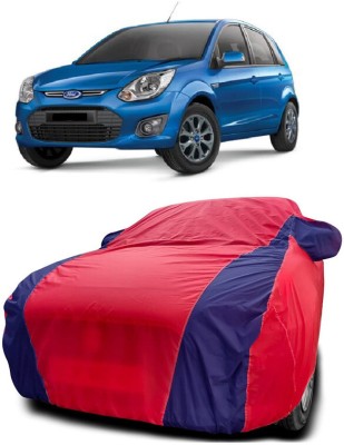 SUGASHRI Car Cover For Ford Figo 1.4L (With Mirror Pockets)(Red, Blue)