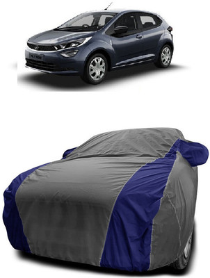 Autoprime Car Cover For Tata Altroz XT Petrol (With Mirror Pockets)(Grey, Blue)