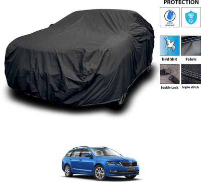 GOSHIV-car and bike accessories Car Cover For Skoda Octavia Combi (With Mirror Pockets)(Black)