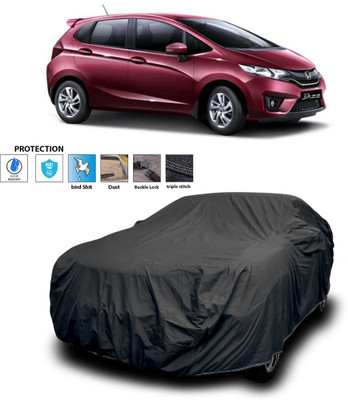 PAGORA Car Cover For Honda Jazz (With Mirror Pockets)(Black)