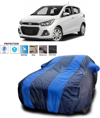 CODOKI Car Cover For Chevrolet Spark (With Mirror Pockets)(Blue)