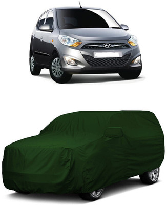 ANTOFY Car Cover For Hyundai i10 Magna 1.1L (With Mirror Pockets)(Green)