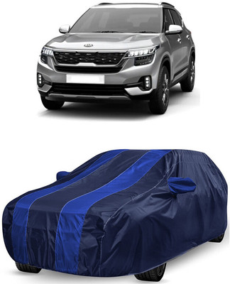 ANTOFY Car Cover For Kia Seltos HTK Plus 1.5 (With Mirror Pockets)(Blue, Blue)