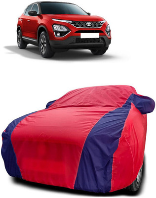 Autoprime Car Cover For Tata Harrier (With Mirror Pockets)(Red, Blue)