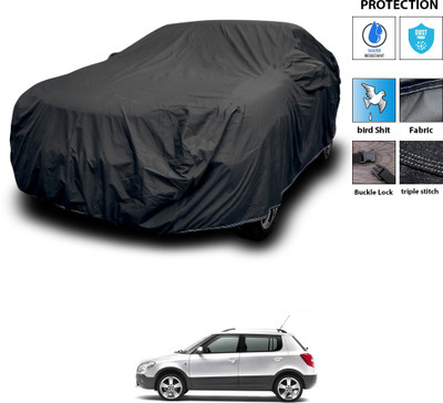 CODOKI Car Cover For Skoda Fabia Scout (With Mirror Pockets)(Black)