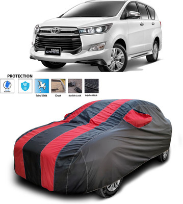 PAGORA Car Cover For Toyota Innova Crysta (With Mirror Pockets)(Red)