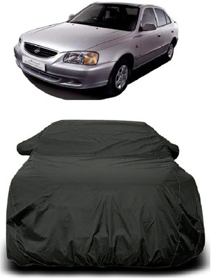 Autoprime Car Cover For Hyundai Accent Viva GLX (With Mirror Pockets)(Grey)