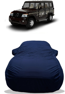 Wegather Car Cover For Mahindra Bolero LX NON AC (With Mirror Pockets)(Blue)