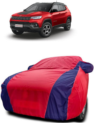 Autoprime Car Cover For Jeep Compass Trailhawk 4x4 Opt Diesel (With Mirror Pockets)(Red, Blue)