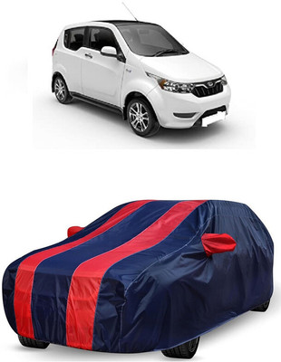 ANTOFY Car Cover For Mahindra e2oPlus P8 (With Mirror Pockets)(Red, Blue)