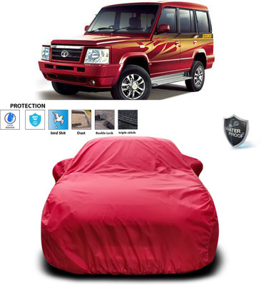 PAGORA Car Cover For Tata Sumo Gold (With Mirror Pockets)(Maroon)