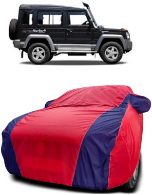 DIGGU Car Cover For Force Gurkha Soft Top BS3 4WD (With Mirror Pockets)(Red, Blue)