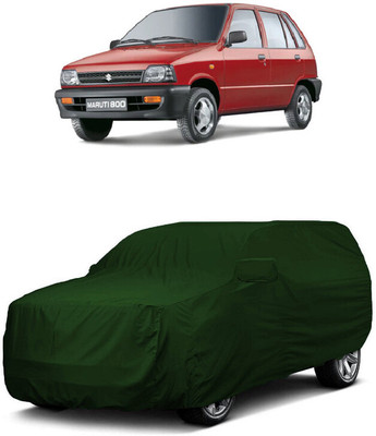 ANTOFY Car Cover For Maruti 800 AC LPG (With Mirror Pockets)(Green)