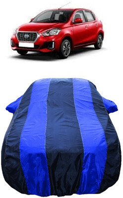 Wegather Car Cover For Datsun Datsun GO Datsun GO A Petrol (With Mirror Pockets)(Blue)