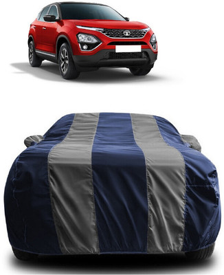 SUGASHRI Car Cover For Tata Harrier (With Mirror Pockets)(Grey, Blue)