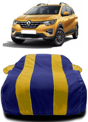 Autoprime Car Cover For Renault Triber RXL (With Mirror Pockets)(Yellow, Blue)