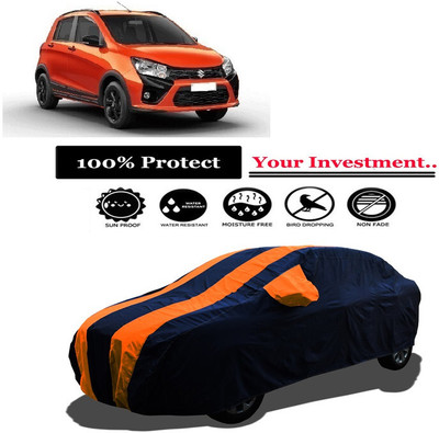 Amexride Car Cover For Maruti Suzuki CelerioX AMT ZXI (With Mirror Pockets)(Orange)