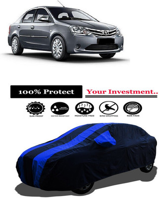Amexride Car Cover For Toyota Etios G (With Mirror Pockets)(Multicolor)