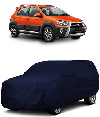 ANTOFY Car Cover For Toyota Etios Cross 1.5L V Petrol (With Mirror Pockets)(Blue)