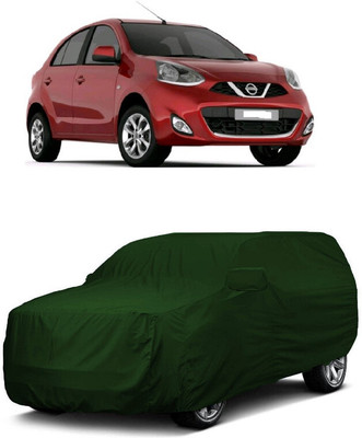 ANTOFY Car Cover For Nissan Micra 1.5L (With Mirror Pockets)(Green)