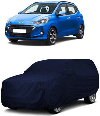 ANTOFY Car Cover For Hyundai Grand i10 Nios Asta Petrol (With Mirror Pockets)(Blue)