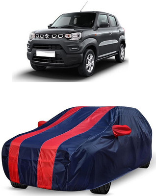 ANTOFY Car Cover For Maruti Suzuki S-Presso Std (O) (With Mirror Pockets)(Red, Blue)