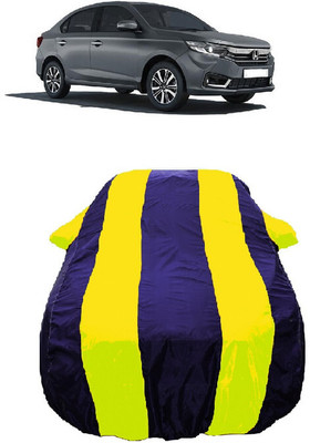 Wegather Car Cover For Honda Amaze S CVT i-VTEC (With Mirror Pockets)(Yellow)