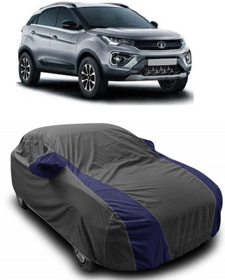 ANTOFY Car Cover For Tata Nexon 1.5 Revotorq XZ Plus (With Mirror Pockets)(Grey, Blue)