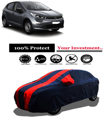 Amexride Car Cover For Tata Altroz XE Petrol (With Mirror Pockets)(Red)