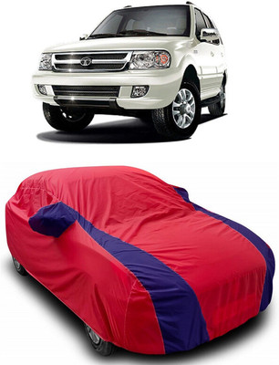 ANTOFY Car Cover For Tata Safari VTT LX (With Mirror Pockets)(Red, Blue)