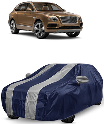 ANTOFY Car Cover For Bentley Bentayga V8 Petrol (With Mirror Pockets)(White, Blue)