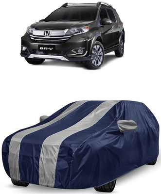ANTOFY Car Cover For Honda BRV i-DTEC V MT Diesel (With Mirror Pockets)(White, Blue)