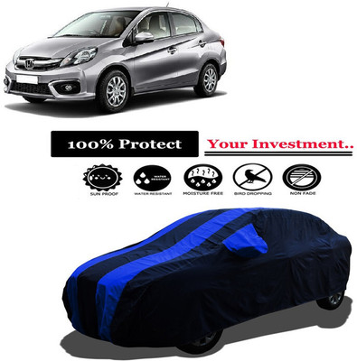 Amexride Car Cover For Honda Amaze SX i-VTEC (With Mirror Pockets)(Multicolor)