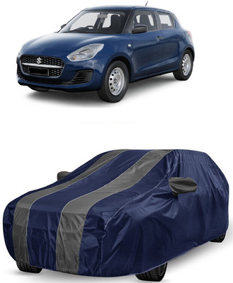 ANTOFY Car Cover For Maruti Suzuki Swift LXI Petrol (With Mirror Pockets)(Grey, Blue)