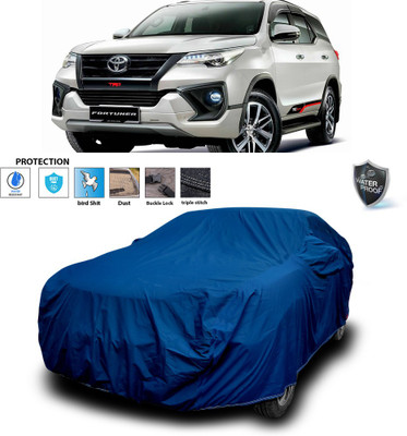 PAGORA Car Cover For Toyota New Fortuner (With Mirror Pockets)(Blue)