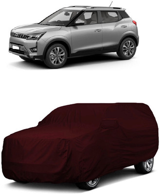 ANTOFY Car Cover For Mahindra XUV300 W8 AMT Optional Diesel (With Mirror Pockets)(Maroon)