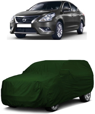 ANTOFY Car Cover For Nissan Sunny XL D Diesel (With Mirror Pockets)(Green)