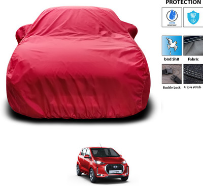 PAGORA Car Cover For Datsun Redi GO AMT 1.0 (With Mirror Pockets)(Maroon)