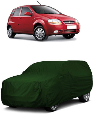 ANTOFY Car Cover For Chevrolet Uva 1.2LT (With Mirror Pockets)(Green)