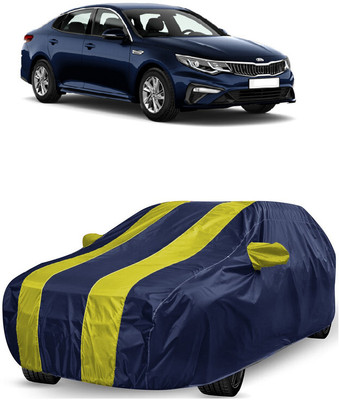 ANTOFY Car Cover For Kia Optima (With Mirror Pockets)(Yellow, Blue)