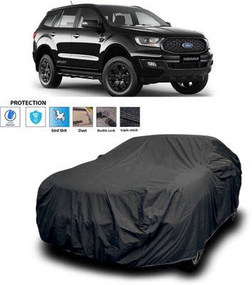 PAGORA Car Cover For Ford Endeavour (With Mirror Pockets)(Black)