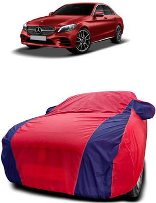Autoprime Car Cover For Mercedes Benz C-Class Prime C 200 Petrol (With Mirror Pockets)(Red, Blue)