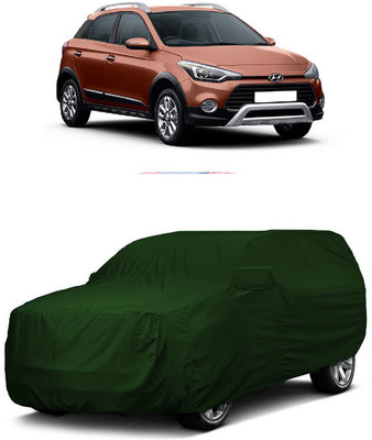 ANTOFY Car Cover For Hyundai i20 Active (With Mirror Pockets)(Green)