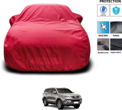 PAGORA Car Cover For Toyota Fortuner (With Mirror Pockets)(Maroon)
