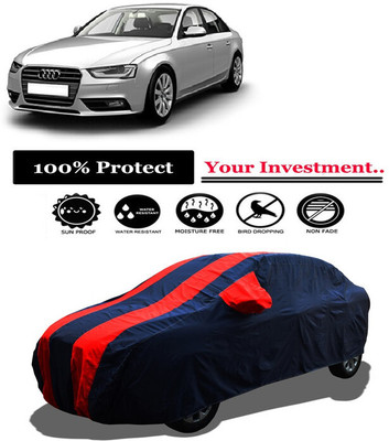 Amexride Car Cover For Audi A4 2.4 TDI (With Mirror Pockets)(Red)