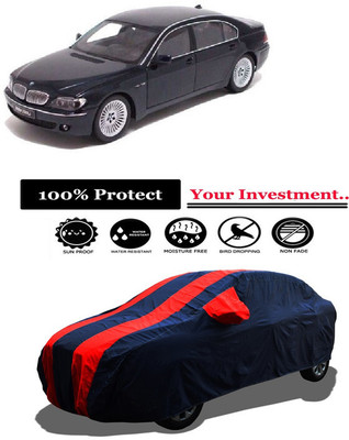 Amexride Car Cover For BMW 7 Series E65 (With Mirror Pockets)(Red)