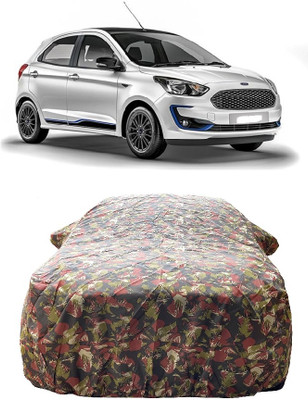 Wegather Car Cover For Ford Figo (With Mirror Pockets)(Multicolor)